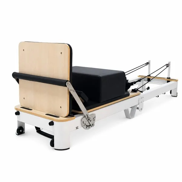Lightweight and Collapsible: The White Aluminum Foldable Reformer for Mobile Coaching