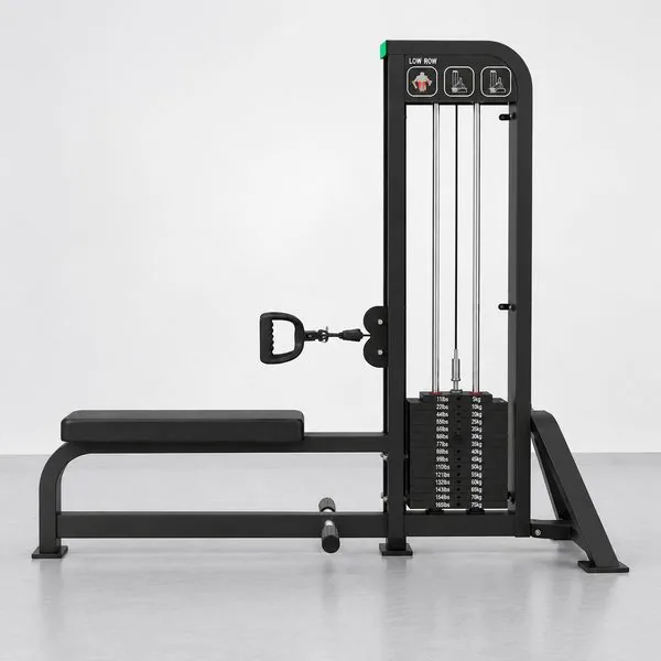 Corner-Friendly Back Thickness Work on a Low Row Machine